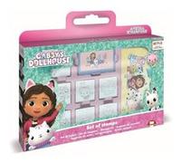 Coffret De Tampons - Multiprint - 7117 - Gabby Et La Maison Magique - 7 Tampons Bois Et Latex, Feutres Giotto, Album Coloriage G