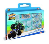 Coffret De Tampons - - 7143 - Hot Wheels - 7 Tampons Bois Et Latex, Feutres Giotto, Album Coloriage