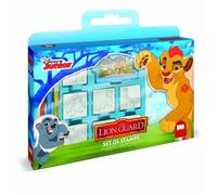 Coffret De Tampons - Multiprint - 7946 - La Garde Du Roi Lion - 7 Tampons Bois Et Latex. Feutres Giotto. Album Coloriage