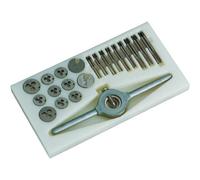 Coffret de tarauds et filières, 30 pièces HSS M1 à M2,5