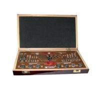 Mallette Tivoly 30 pcs 7 Jeux de 2 Tarauds + 7 Filières + 2 Accessoires M3 à M12 + 7 Forets Métaux Furius HSS