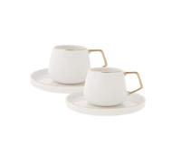 Coffret de tasses à café - KARACA - Saturn - Céramique - Contemporain - 2 pièces