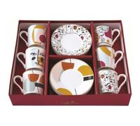 Coffret de tasses - EASYLIFE - Modernisme - Porcelaine - 100ml - Lavable au lave-vaisselle