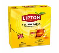 Coffret de Thé Noir Yellow Label Tea Lipton - 100 sachets