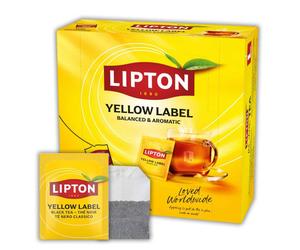Coffret de Thé Noir Yellow Label Tea Lipton - 100 sachets