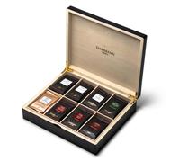 Coffret de Thés Noirs et Verts Dammann Frères 8 variétés - Coffret Noir en Bois - 48 sachets
