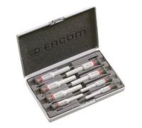 Coffret de tournevis - FACOM - AEF.J6 - Micro-Tech - 8 pièces (5 fente 1 PH 2 PZ) - Isolation électrique