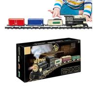 Coffret de Train électrique Jouet Musical éducatif Vintage Lumineux | Coffret de sensoriels pour Pour les garçons et les filles, fête, école maternelle, jardin d', crèche, salon