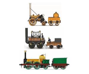 Coffret de Train Hornby R30445 « La Naissance des chemins de Fer » (200e Anniversaire) - Locomotion Rocket Lion