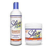 Coffret de traitement et shampooing Silicon Mix 16oz/450g - pour cheveux secs et abîmés, perruques, extensions de cheveux et postiches