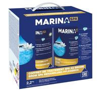 Coffret de traitement Spa - MARINA - Brome - 1 kg pastilles - 1,2 kg oxygène actif - Adulte