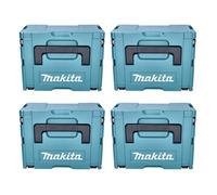 Coffret de Transport Makita MAKPAC Gr. 3 - Plastique - Empilable - 395x295x215 mm - Lot de 4