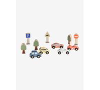 VERTBAUDET Jouet Coffret de Voitures et Accessoires Bois FSC Multicolore TU