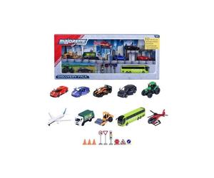 Coffret de véhicules Majorette Discovery Pack 10 pièces métal 1/64 Orange