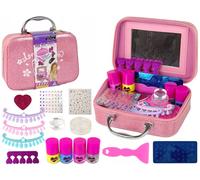 Coffret de vernis à ongles avec paillettes roses