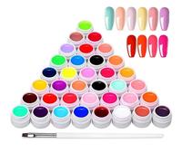 Coffret De Vernis À Ongles Gel Uv 36 Couleurs : Un Nail Art Durable Et Écologique Pour Vos Créations Diy Et Une Idée Cadeau Idéale.
