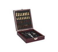 Coffret de vin 4 accessoires avec échiquier - -