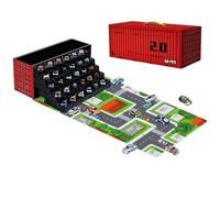 Coffret De Voitures À Remontage | Figurines De Véhicules Interactives Avec Coffret De Rangement Organisateur - Jouets de Voitures de Course | Pour Les Garçons Les Filles Les Le Fils La Fête D Annivers