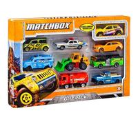 Coffret de voitures miniatures - MATTEL - Lot de 9 véhicules - Échelle 1:64 - Détails réalistes