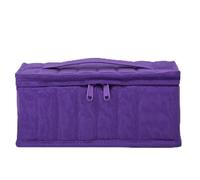 Coffret de Voyage for huiles essentielles, 38 flacons de 5 ML, 10 ML, 15 ML, boîte à Parfum, étui de Transport Portable, Sac de Rangement for Vernis à Ongles(Purple)