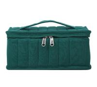 Coffret de Voyage for huiles essentielles, 38 flacons de 5 ML, 10 ML et 15 ML, boîte à Parfum, étui de Transport Portable, Sac de Rangement for Vernis à Ongles(Green)