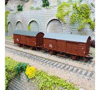 Coffret de wagons marchandises type Gr, NSB, EP III - MARKLIN 46067 - HO 1/87