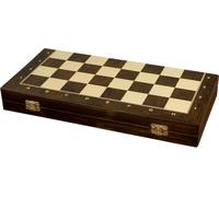 Coffret d'échecs en bois avec insert (40 x 40 cm)