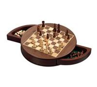 COFFRET D'ÉCHECS, ROND, MAGNÉTIQUE, CASE 25 MM G