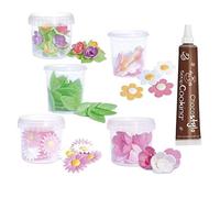 Coffret décors azyme feuilles et fleurs + 1 Stylo chocolat