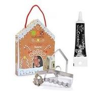 Coffret Découpoirs Maison en pain d'épices + Stylo glaçage noir Scrapcooking