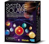 4M Kidzlabs: Espace / KIT DE Fabrication d'un Mobile SYSTEME Solaire Phosphorescent / Emballage F R A N C A I S, à Construire et à Peindre, boîte 17x22x6cm, 8+