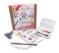 Sennelier – Kit d'initiation aquarelle – Débuter l'aquarelle – Fleurs par Marie Boudon