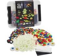 PLUS PLUS - Coffre découverte Phosphorescent de 2000 pièces - Jeu de Construction avec Coffre de Rangement - PP3919, 3919