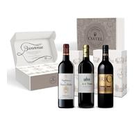 Coffret Cadeau - Vin Rouge - Coffret Découverte Vins de Margaux : Confidences de Prieuré Lichine - Le Kid d'Arsac - Brio de Cantenac Brown - 3x75cl