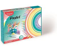 Coffret D'écriture Pastel 14 Pièces Crayons Graphite Hb + Taille-Crayon + Surligneurs + Feutres D'écriture + Ciseaux 16cm + Gomme Blanche