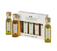 Coffret Dégustation 5x20 ml - Affiorato, Citron, Basilic, Piment | 5 mini bouteilles de 20 ml, idéales pour dégustation, cadeau et cuisine méditerranéenne