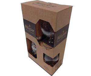 Coffret Dégustation Bière Vendée 75cl Mélusine Golden Ale Artisanale + 2 verres a pied 25cl-33cl