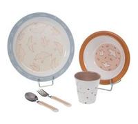 Coffret déjeuner 5 pièces Birdy - Amadeus - Décoré - Mélamine G