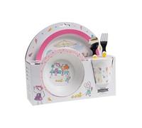 Coffret déjeuner 5 pièces Mia - Les Petits - Rose - Résine