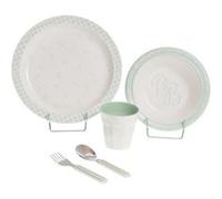 Coffret déjeuner 5 pièces vert amande - Amadeus - Vert - Plastique G