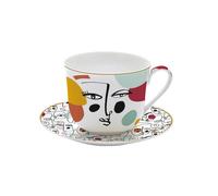Coffret déjeuner en porcelaine Modernisme 40 cl - Easy Life