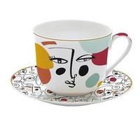 Coffret déjeuner en porcelaine Modernisme 40 cl - - Multicolore - Porcelaine