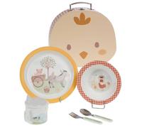 Coffret déjeuner valisette 5 justin jaune TU