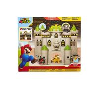 Coffret Deluxe Grand Chateau de Bowser 2 Niveaux avec Sons + Figurine Bowser - Set pour Super Mario 19 pièces + 1 Carte Offerte