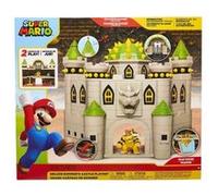 Coffret Deluxe Grand Chateau de Bowser 2 Niveaux Avec Sons + Figurine Bowser - Set Super Mario 19 pièces + 1 Carte Offerte