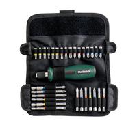 Coffret d'embouts avec tournevis METABO 626726000 - 30 pièces - Etui souple