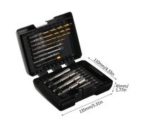 coffret d'embouts de perceuse 20PCS Coffret d'embouts de tournevis à percussion pour le bois, le métal, l'acier et les embouts de tournevis de sécurité pour outils électriques avec étui