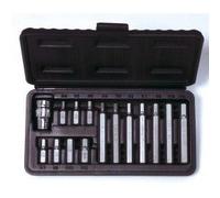 Coffret d'embouts KS, 6pans male 15 pcs - 4-5-6-7-8-10-12 mm