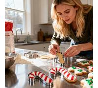 Coffret D'Emporte-Pièces À Biscuits De Noël | Outils De Pâtisserie Père Noël Et Bonhomme De Neige | Ustensiles De Pâtisserie De,Pour Aliments Fondant Fromage Dessert