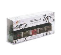 Sennelier Coffret de 5 flacons d'encre 30 ml – Couleurs Terracotta